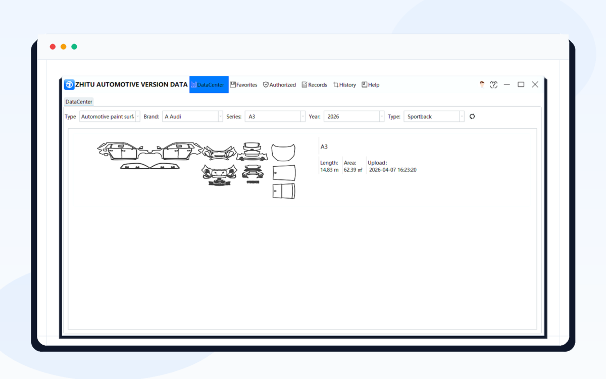 ZhiTu Automotive Version Data Software